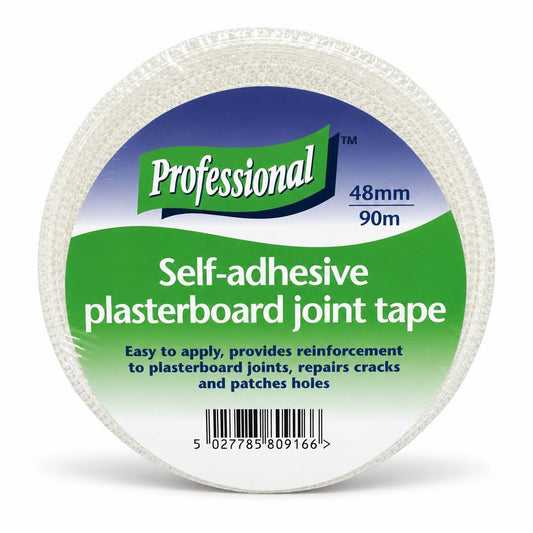 Back view of Professional Self-Adhesive Plasterboard Joint Tape packaging