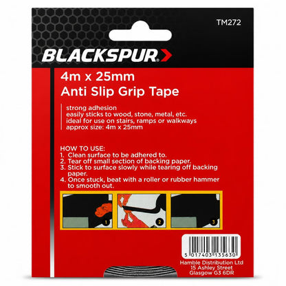 Blackspur Anti Slip Grip Tape packaging back view