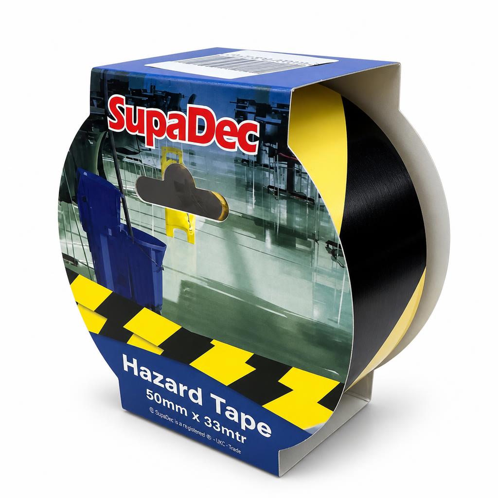 SupaDec Hazard Tape packaging