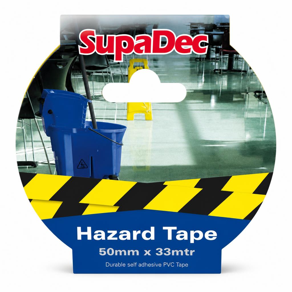Front view of SupaDec Hazard Tape