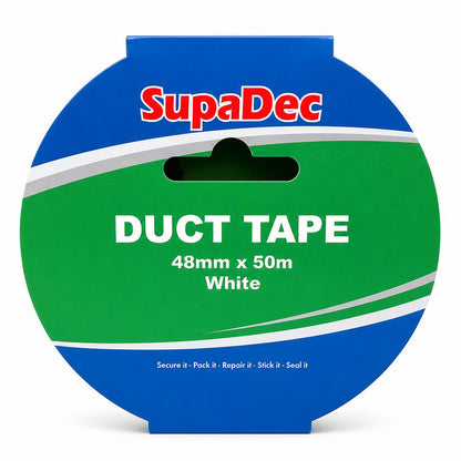 Front view of SupaDec Duct Tape packaging.