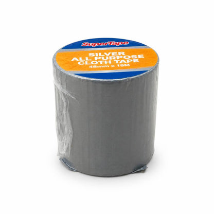 SupaDec Silver Waterproof Cloth Tape roll