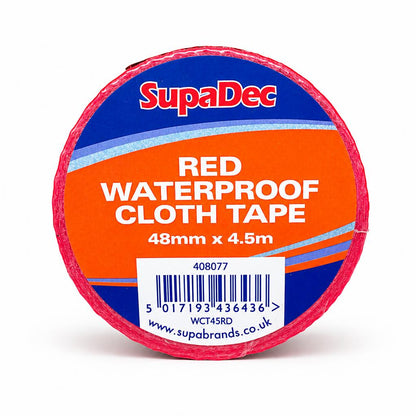 SupaDec Red Waterproof Cloth Tape top view