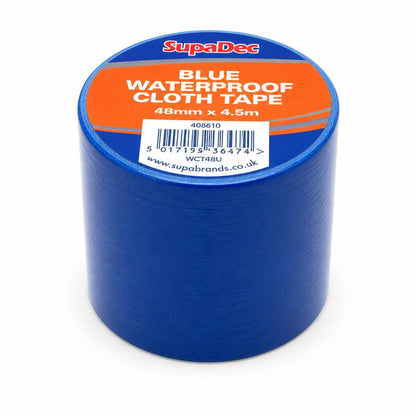 SupaDec Blue Waterproof Cloth Tape packaging