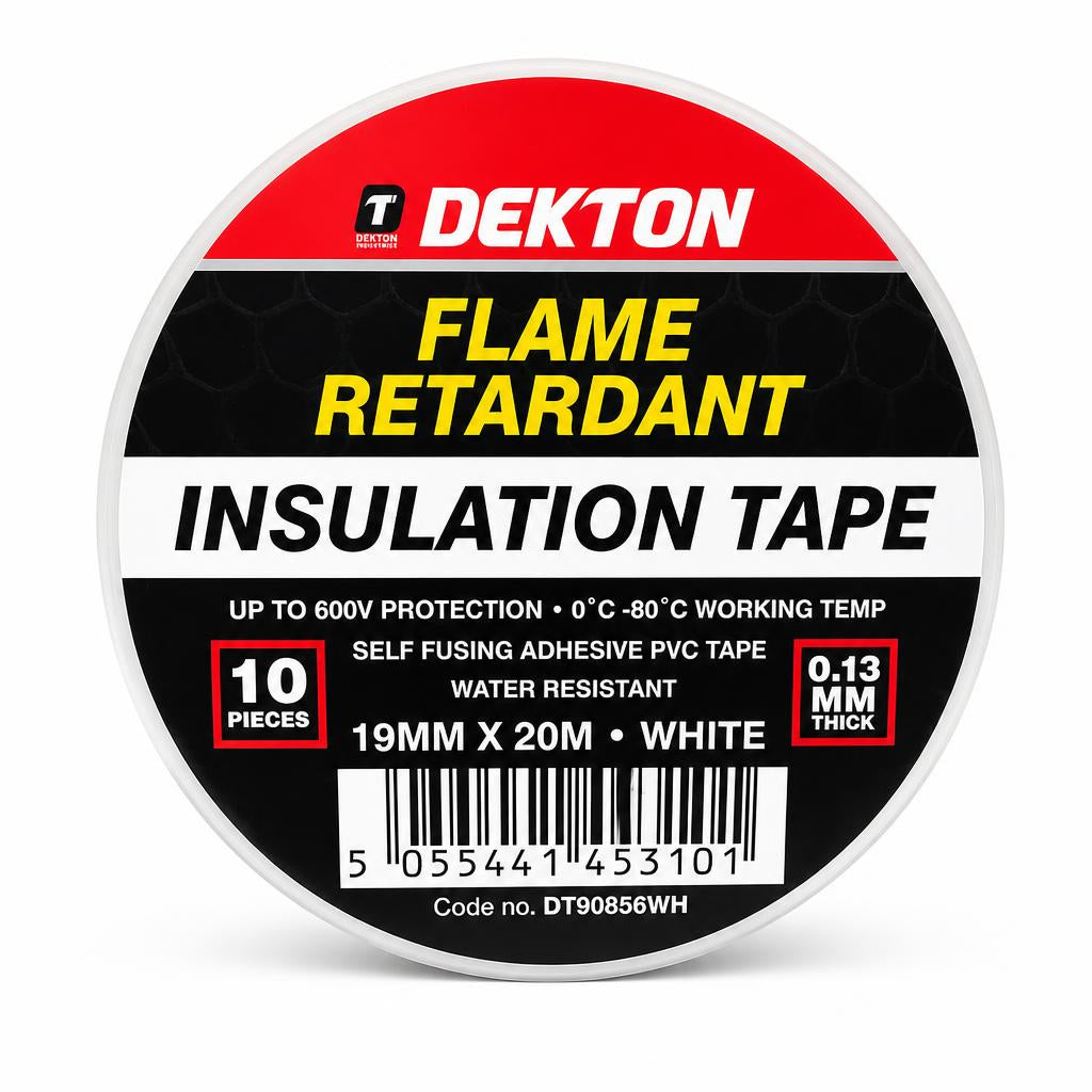 Close-up of Dekton Insulation Tape packaging showing specifications