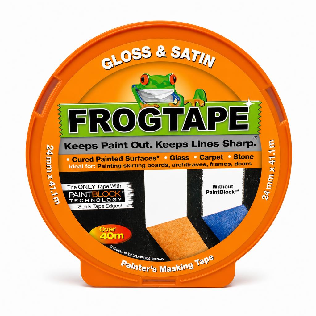 FrogTape Gloss & Satin Painter's Masking Tape packaging