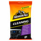 Front packaging of Armor All Cleaning Wipes showing biodegradable feature and car interior image.