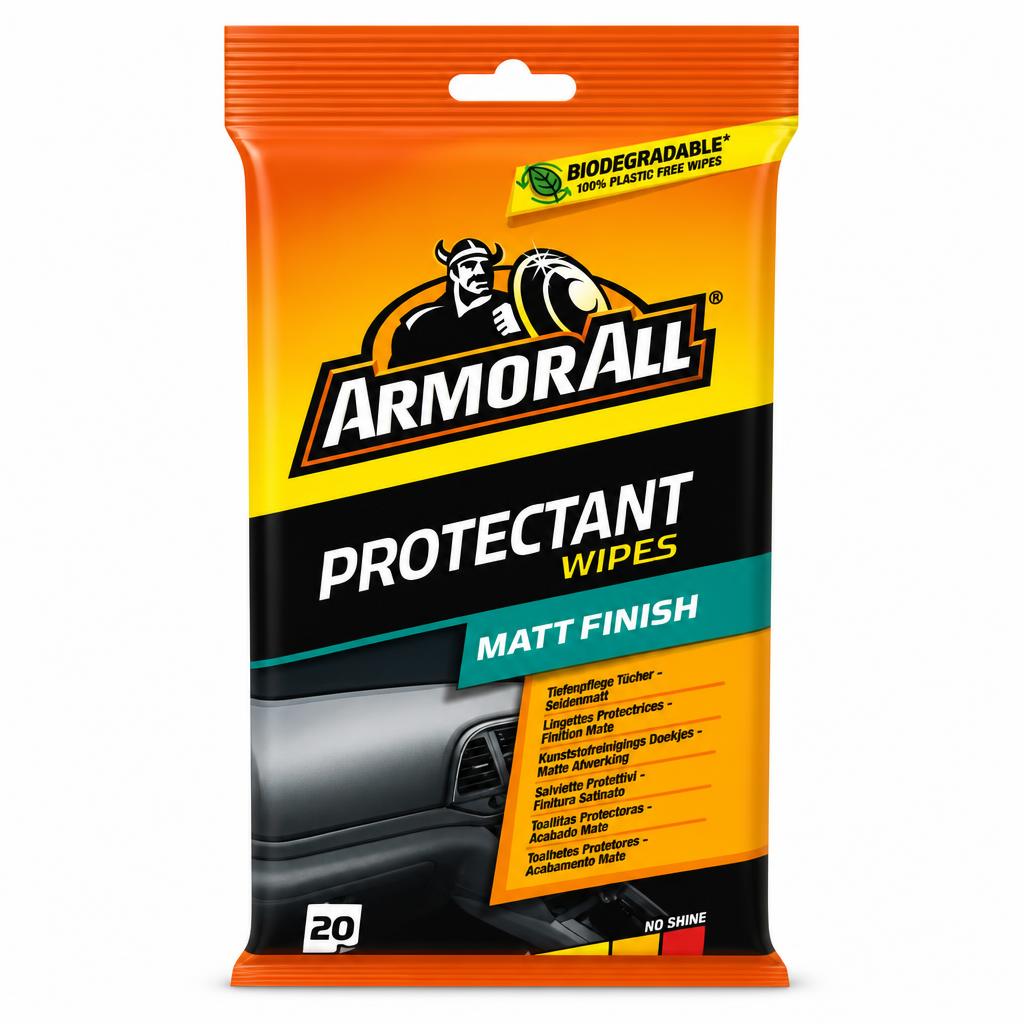 Armor All Protectant Wipes Matt Finish front packaging
