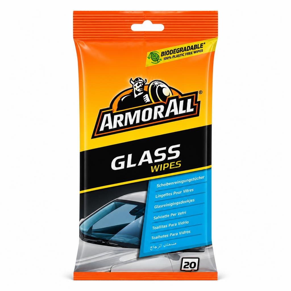 Armor All Glass Wipes front packaging