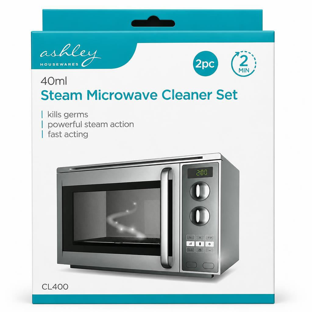 Ashley Steam Microwave Cleaner Set packaging front