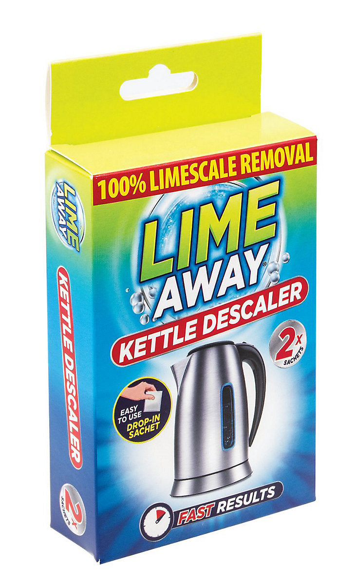 Front packaging of Lime Away Kettle Descaler