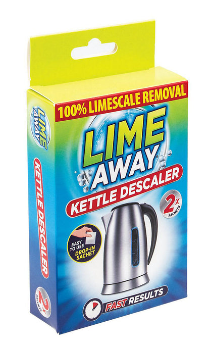 Front packaging of Lime Away Kettle Descaler