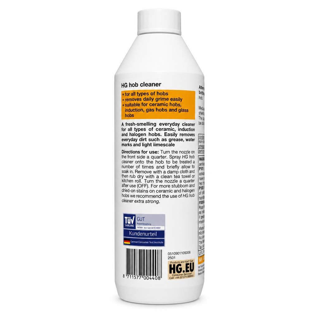 HG Hob Cleaner bottle – back view