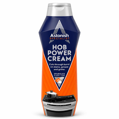 Front of Astonish Specialist Hob Power Cream bottle
