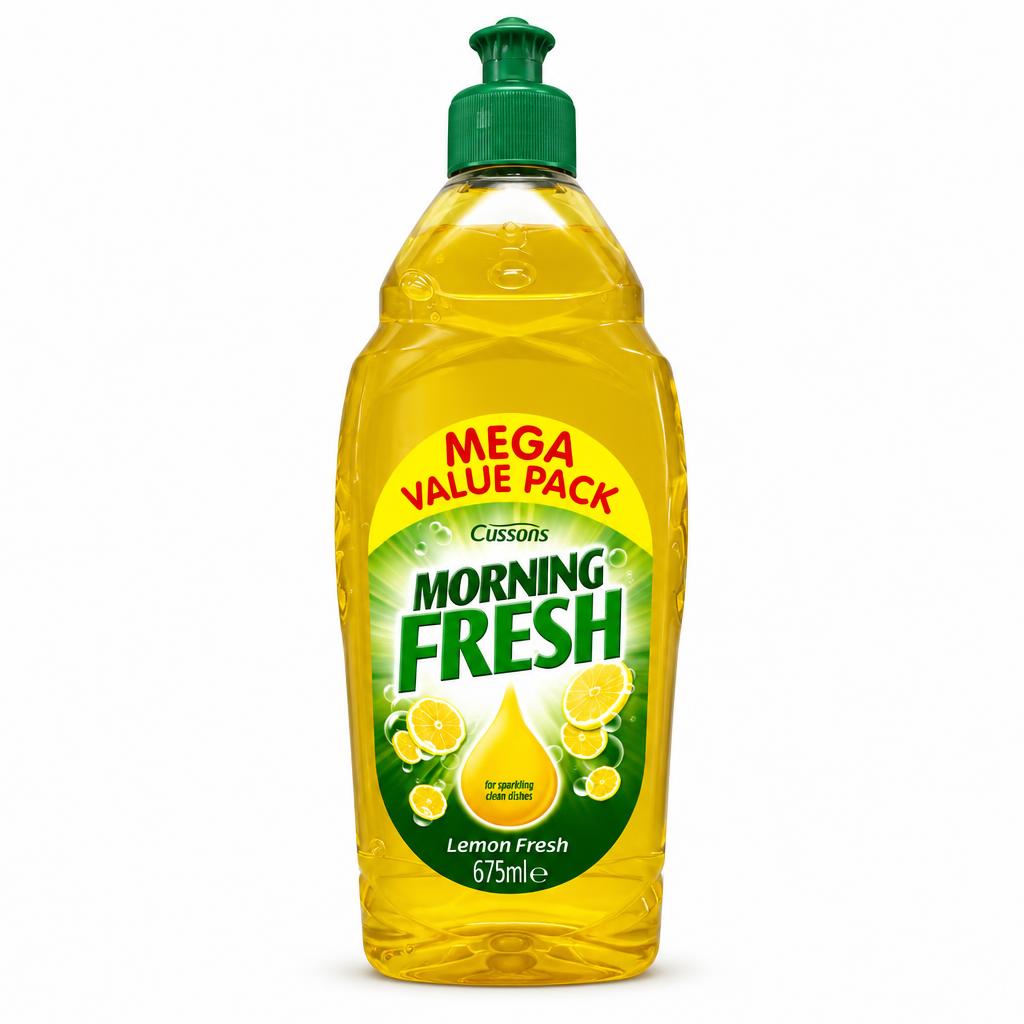Cussons Morning Fresh Lemon Fresh Dishwash Liquid 675ml bottle