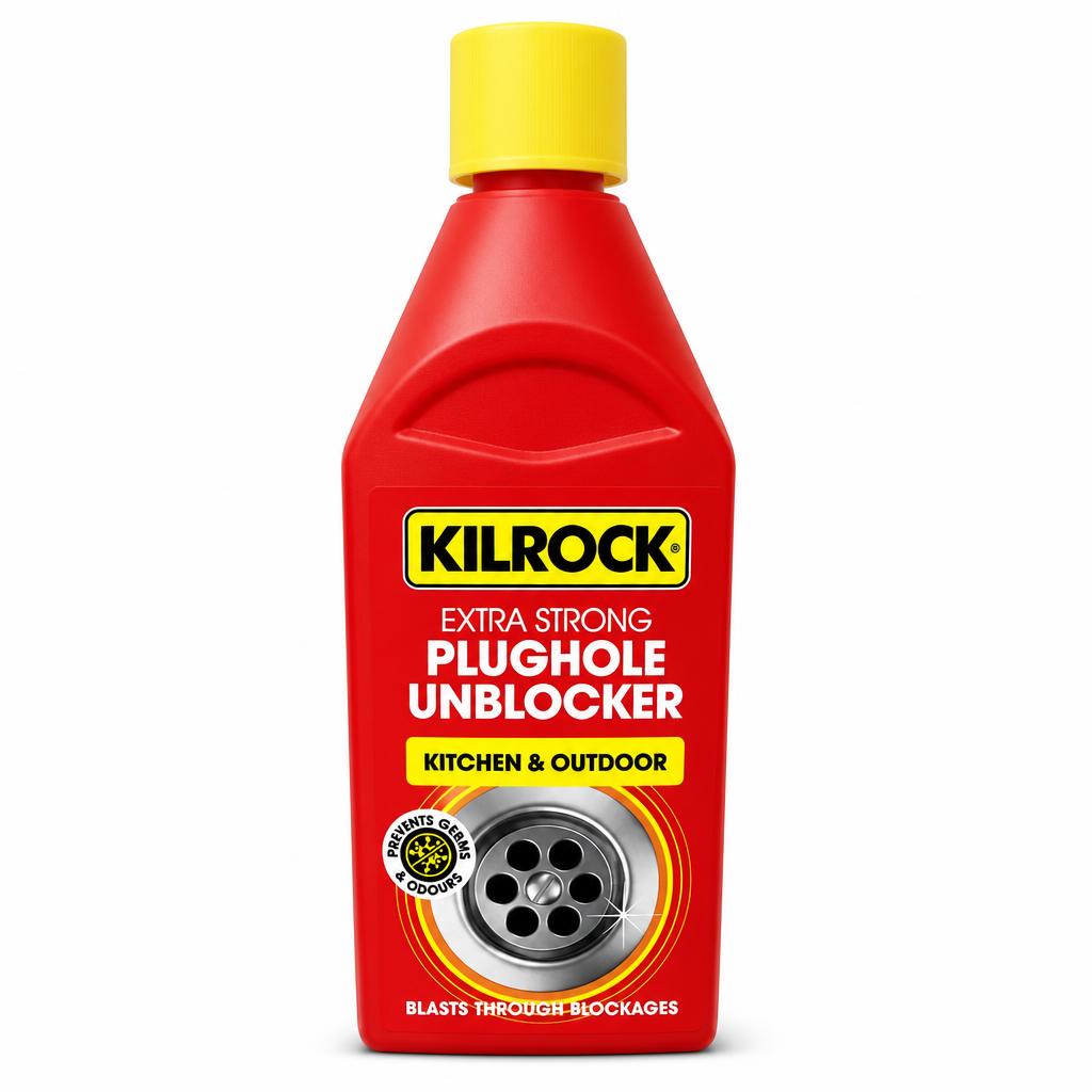 Kilrock Extra Strong Plughole Unblocker bottle front view