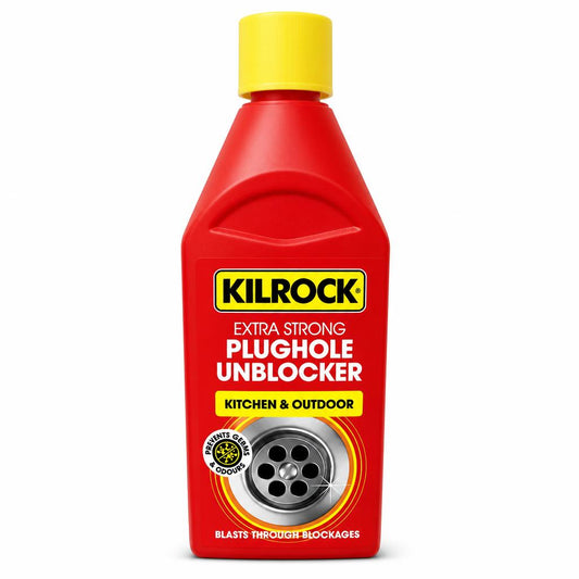 Kilrock Extra Strong Plughole Unblocker bottle front view