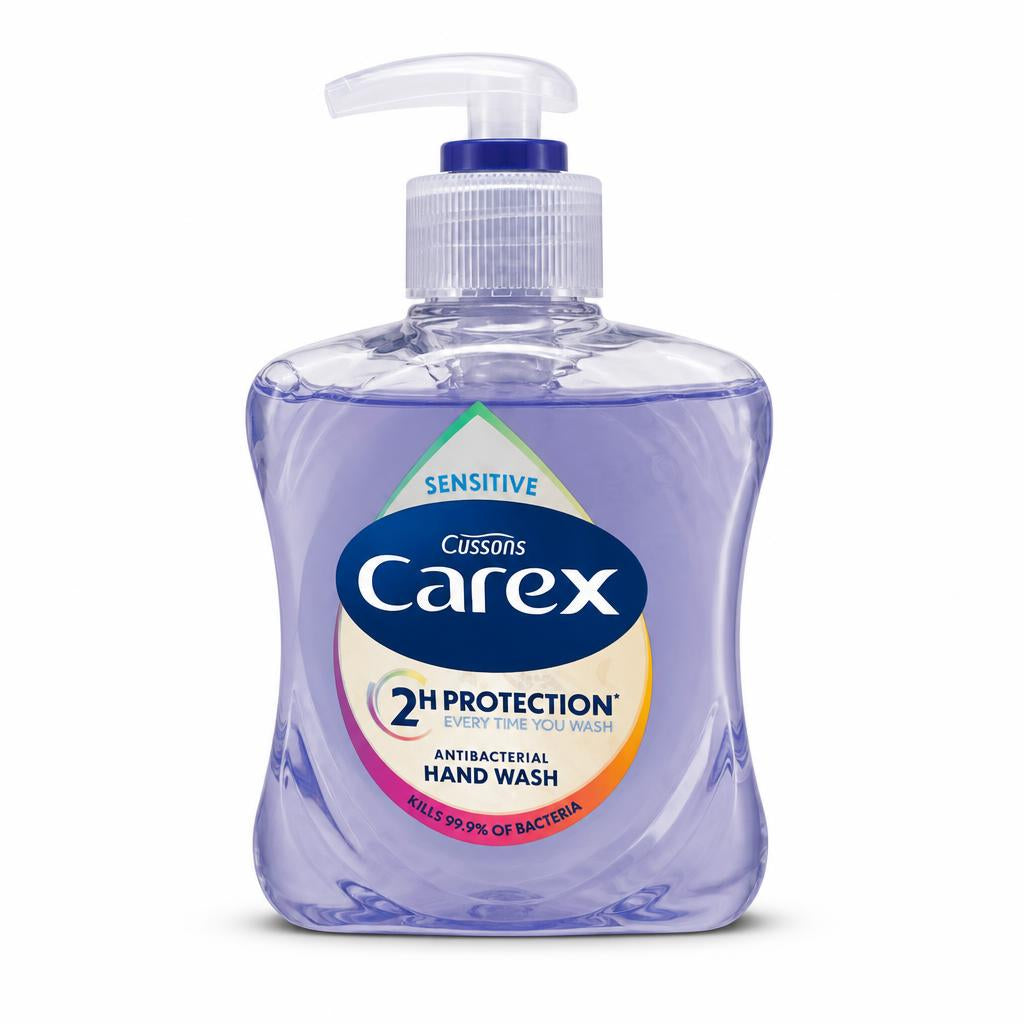 Cussons Carex Antibacterial Hand Wash bottle with pump