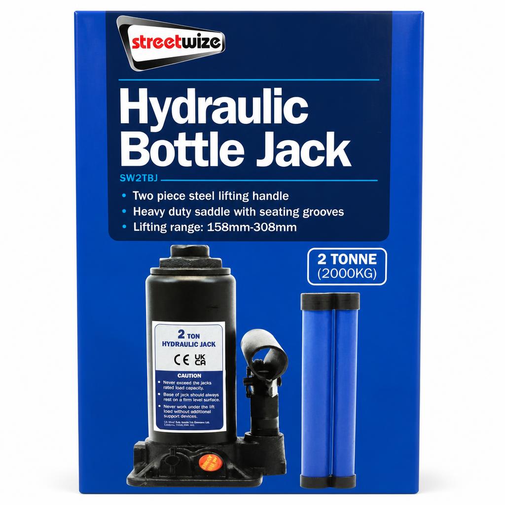 Streetwize Hydraulic Bottle Jack packaging front
