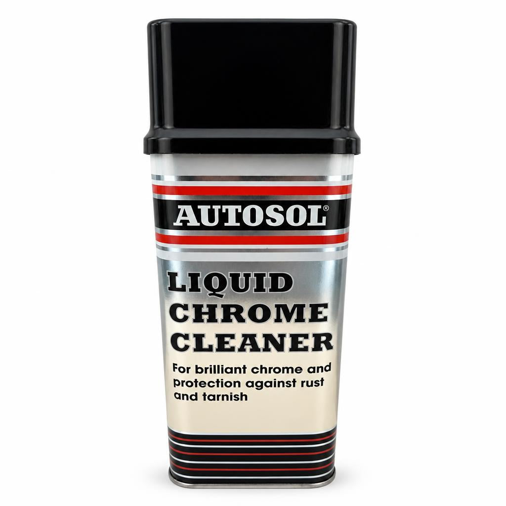 Autosol Liquid Chrome Cleaner front packaging