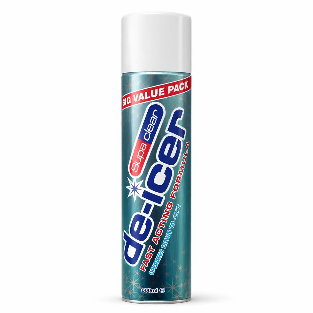 Supa Clear De-Icer Fast Acting Formula 600ml aerosol can