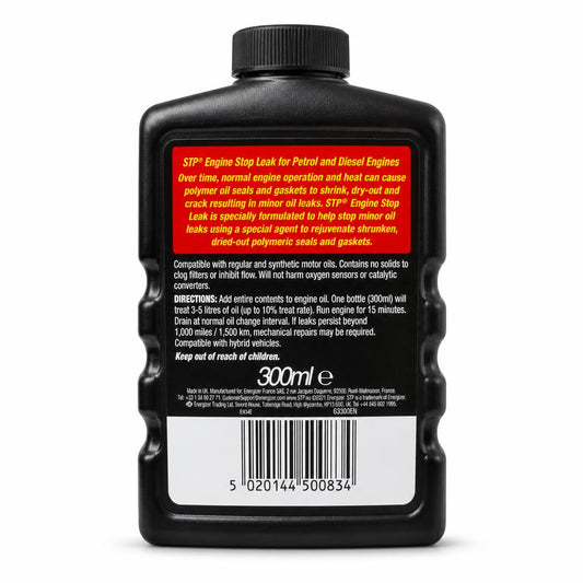 Back label with directions and safety information