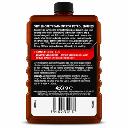 STP Smoke Treatment back view with instructions