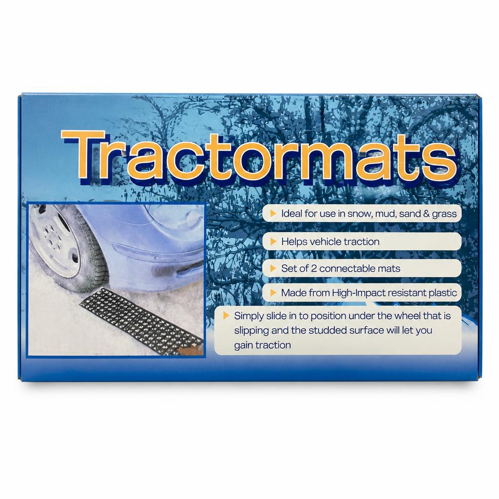 Close-up of Traction Mats showing high-impact plastic construction.
