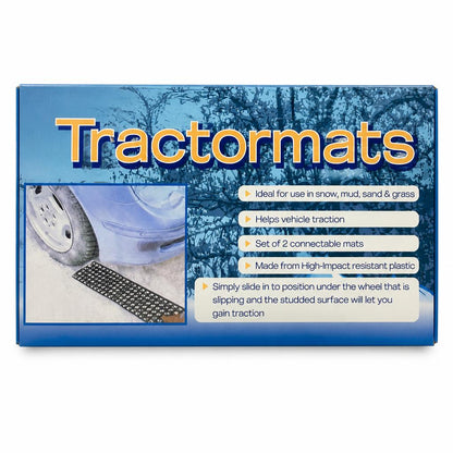 Close-up of Traction Mats showing high-impact plastic construction.