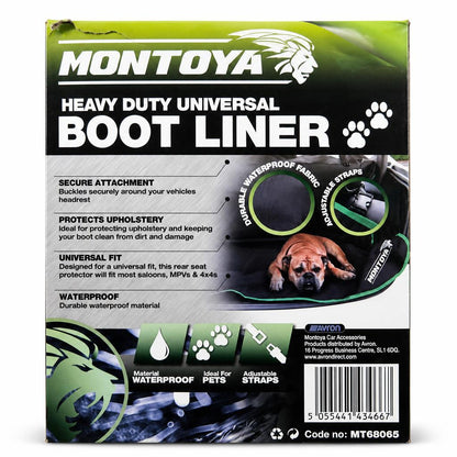 Montoya Heavy Duty Universal Boot Liner packaging back view