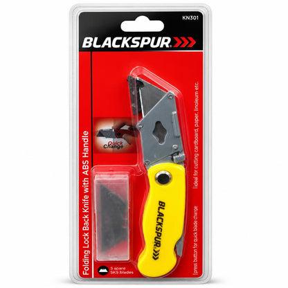 Blackspur Folding Lock Back Knife with packaging