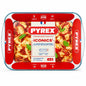 Top view of Pyrex Iconics Glass Oven Roaster in packaging