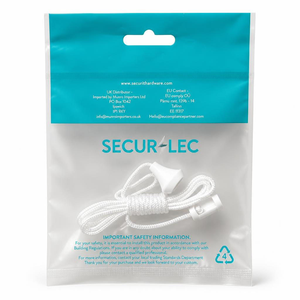 Back view of Secur-LEC Spare Pull Cord packaging