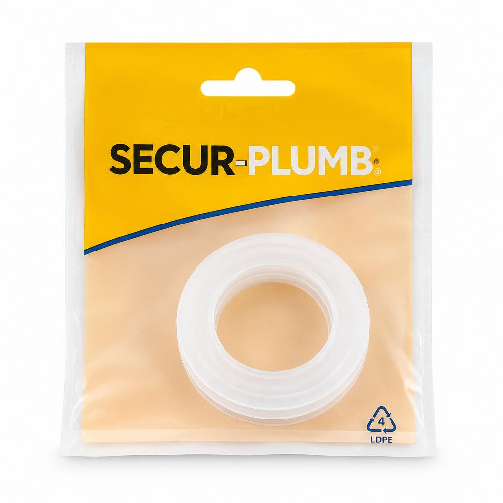 SecurPlumb Flushpipe Connector on cardboard