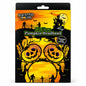 Front view of Haunted House Hi Glow Pumpkin Headband packaging