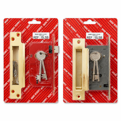 Iron Works Sash Lock 5 Lever packaging front view