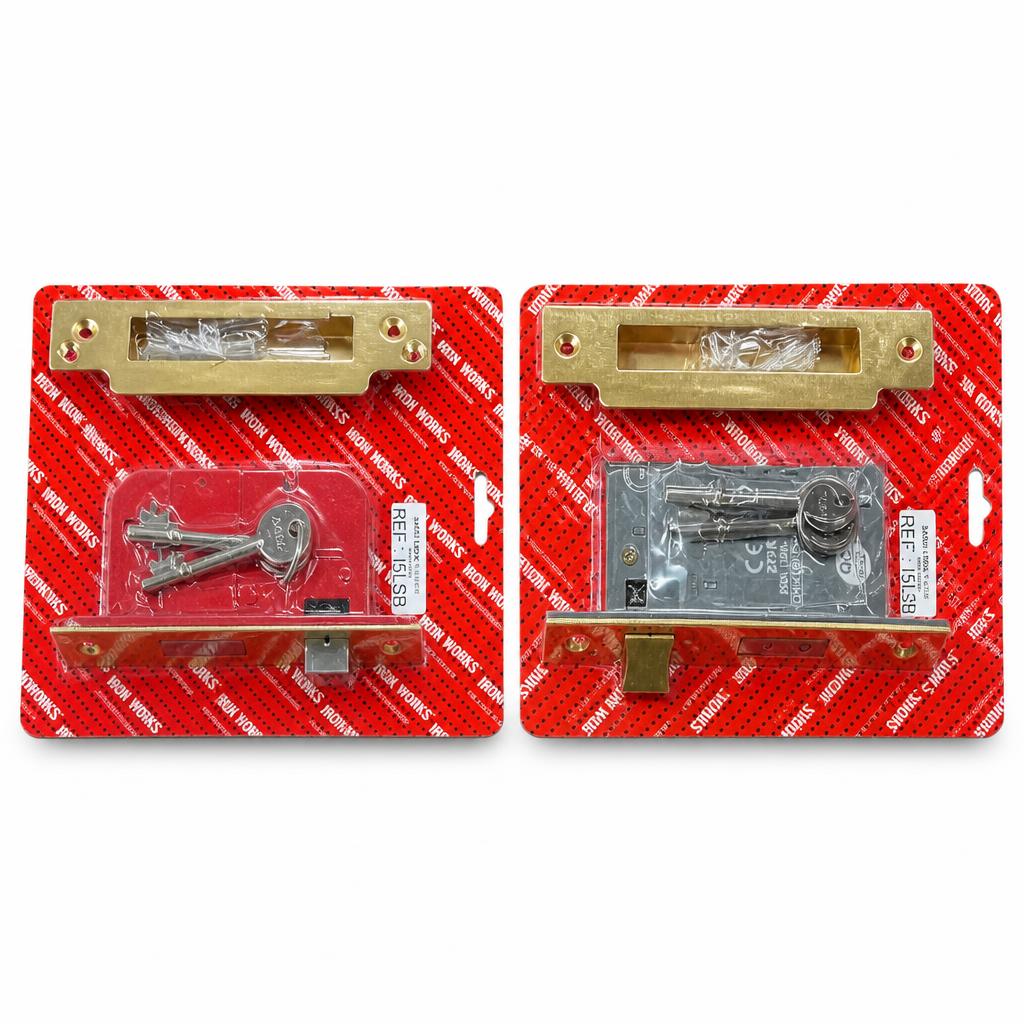Iron Works Sash Lock 5 Lever packaging side view