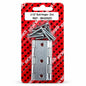 Packaging of Ironworks 2-1/2'' Butt Hinges with screws in zinc