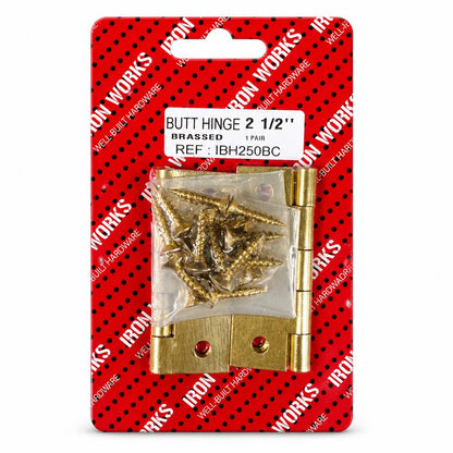 Iron Works Butt Hinge packaging front view