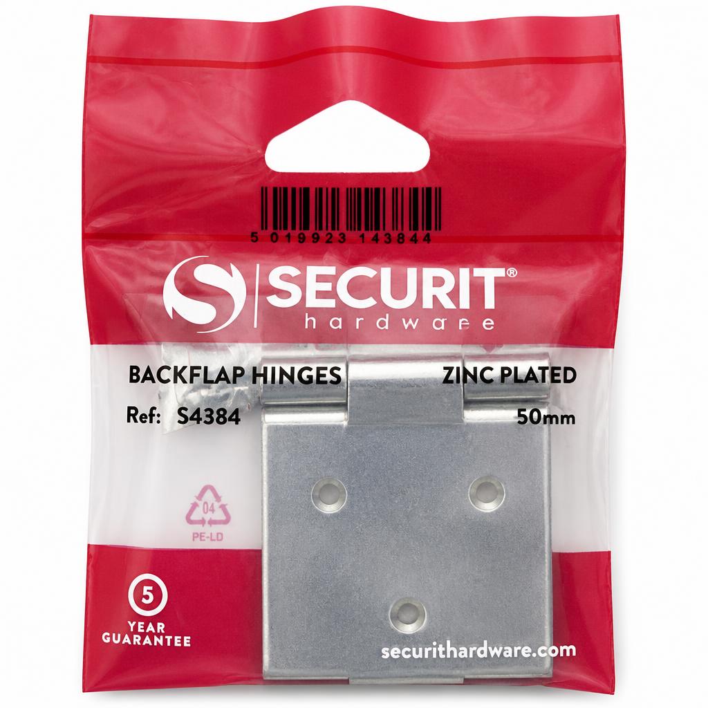 Securit Backflap Hinges packaging front view
