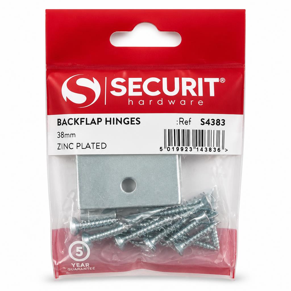 Securit Backflap Hinges packaging back