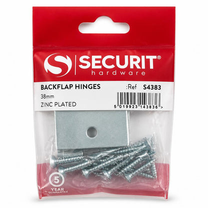 Securit Backflap Hinges packaging back