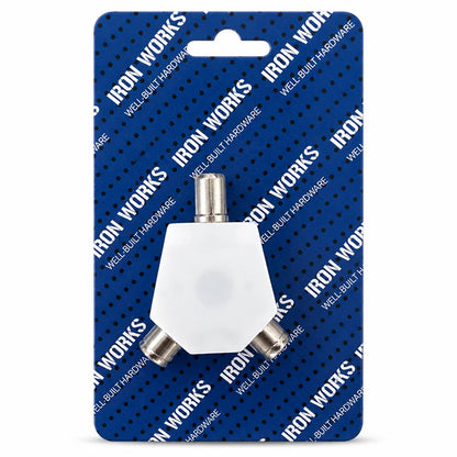 Iron Works Coax Splitter packaging front view