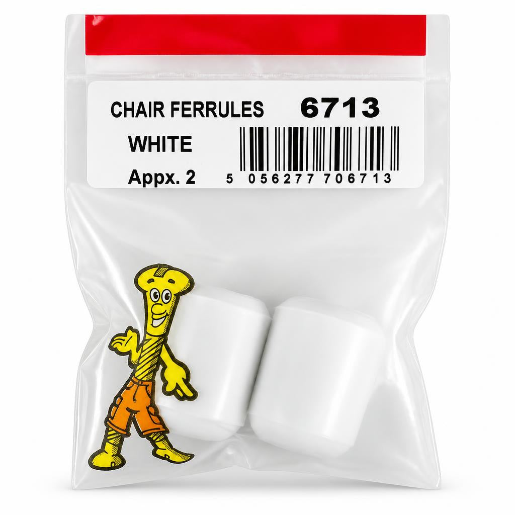Back view of Value Packs White Chair Ferrules packaging