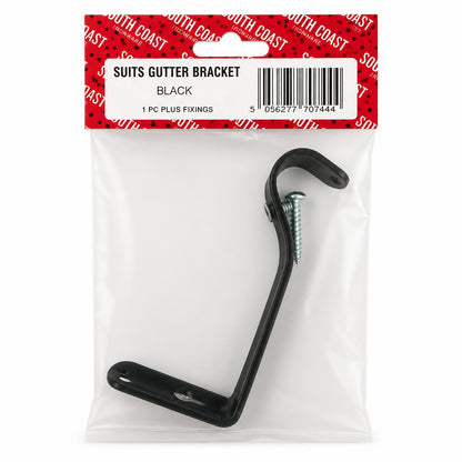 Ironworks Curtain Rail Bracket packaging close-up back view