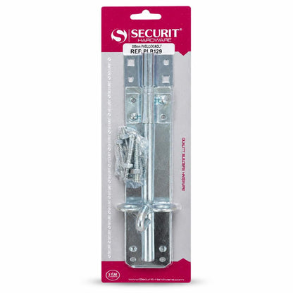 Securit Hardware 200mm Padlock Bolt packaging front view