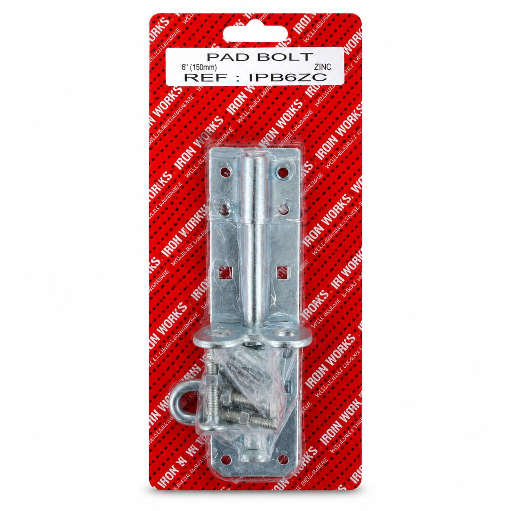 Iron Works Pad Bolt packaging front view