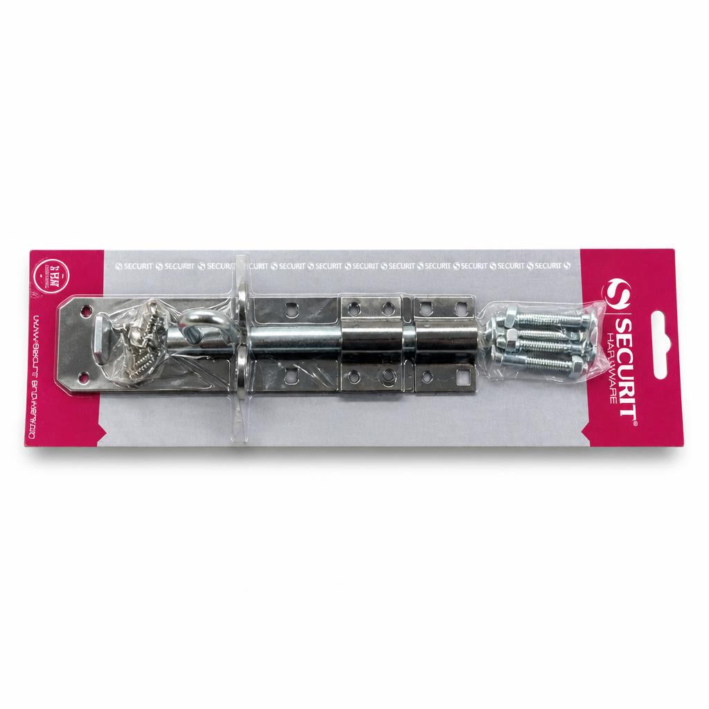 Side view of Securit 160mm Padlock Bolt package