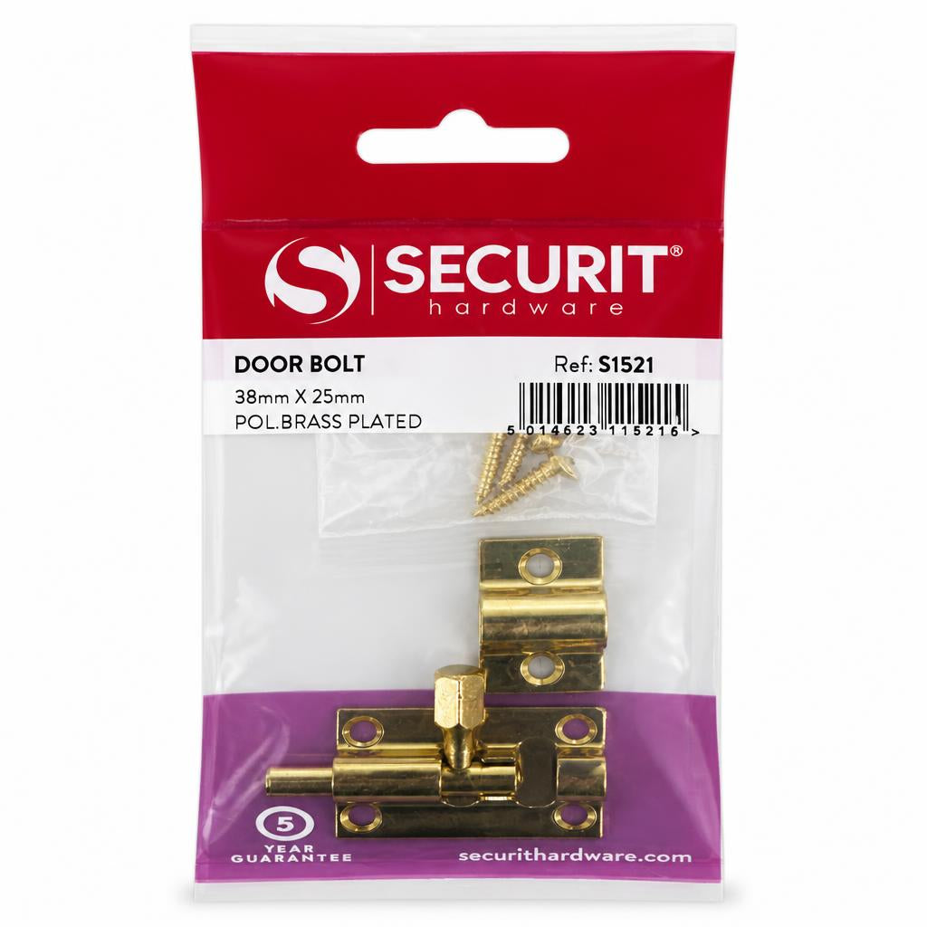 Securit Door Bolt packaging front view