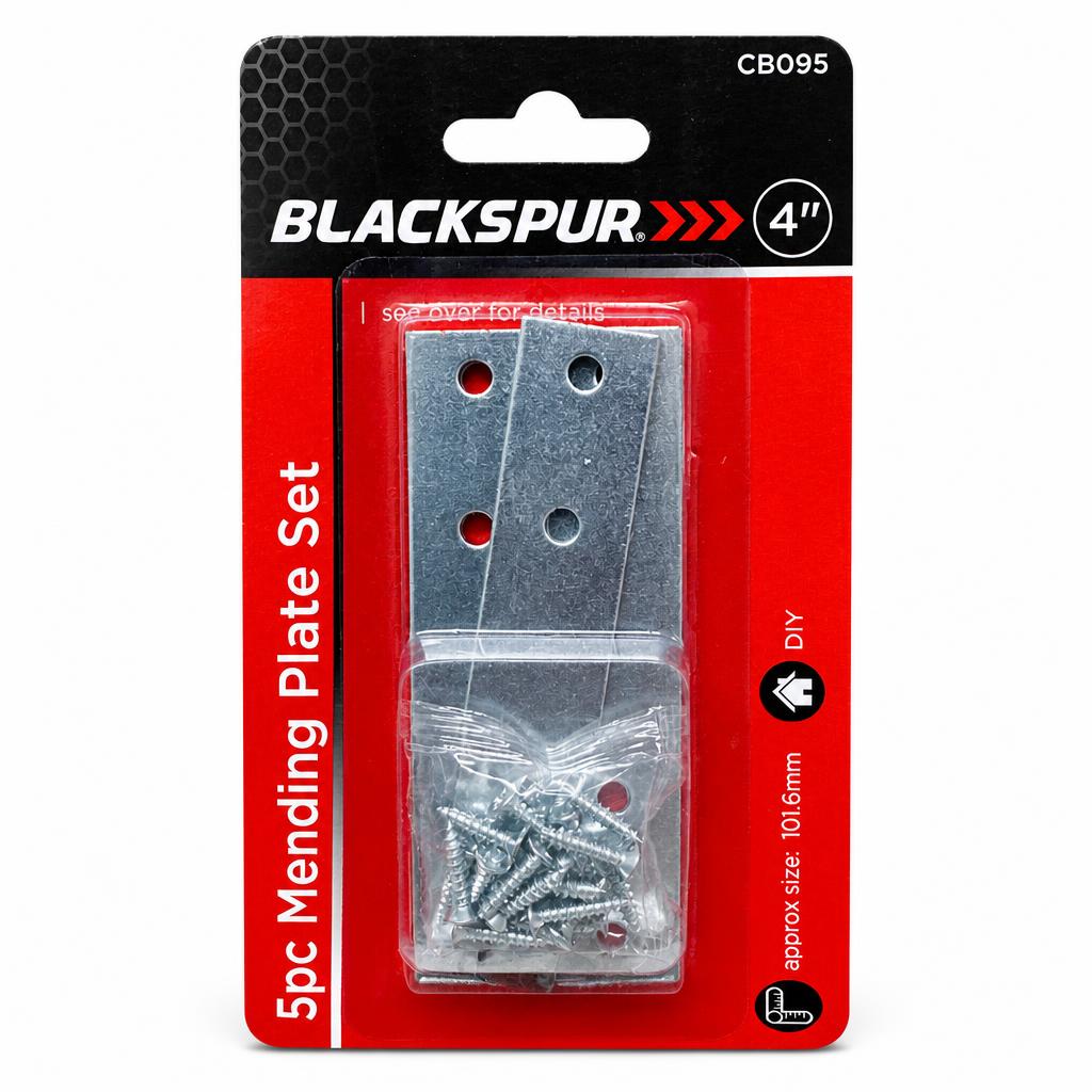 Blackspur 5pc Mending Plate Set packaging front